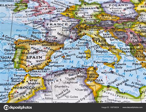 Mapa Jižní Evropy Mapa