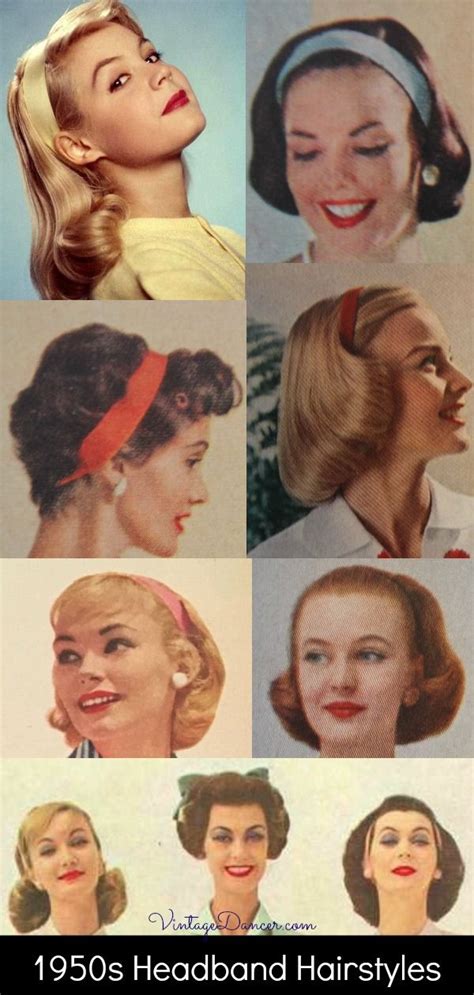 1950s hairstyles 50s hairstyles from short to long headband hairstyles 50s hairstyles