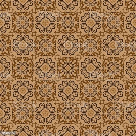Beautiful Flower Pattern For Javanese Traditional Clothes With Batik