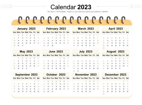 Calendar 2023 Powerpoint Templates Ppt Slides Images Graphics And Themes