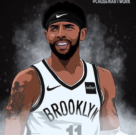 37 kyrie irving brooklyn nets wallpapers on wallpapersafari. Cartoon Drawing Kyrie Irving Wallpaper Brooklyn Nets - Wallpaper HD New