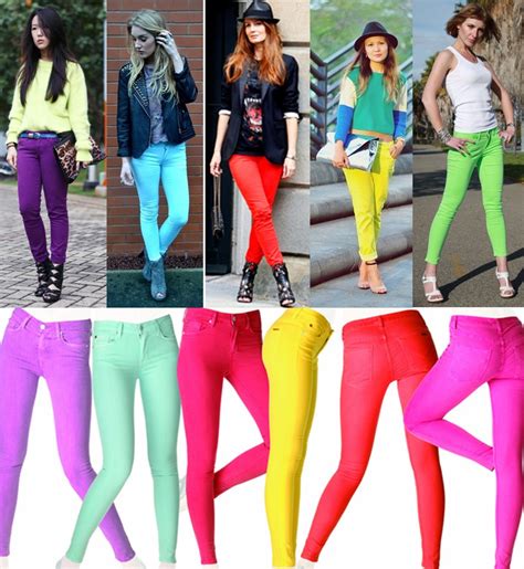 How To Wear Neon Jeans Coloured Jeans Trends For Summer Fashion Mate