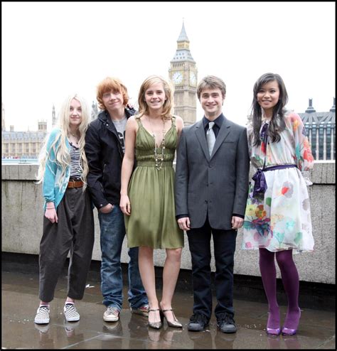 Photo Evanna Lynch Rupert Grint Emma Watson Daniel Radcliffe Et