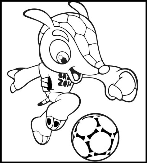 fuleco o mascote da copa do mundo brasil 2014 desenhos para imprimir colorir e pintar
