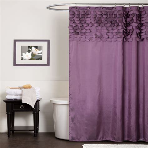 Lush Decor Lillian Purple Shower Curtain Home Bed And Bath Bath