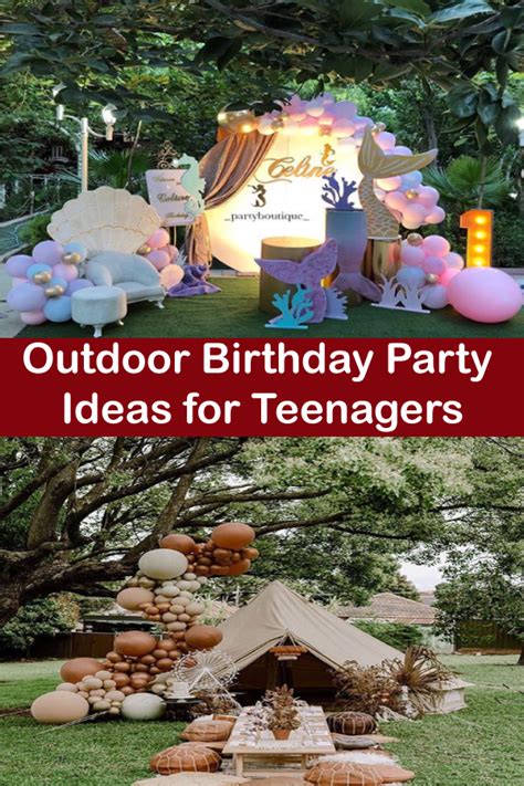 Creative Outdoor Birthday Party Ideas For Teenagers Outdoor Birthday