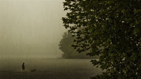 Free Download 1920x1080 Rainy Day On The Lake Desktop Pc And Mac