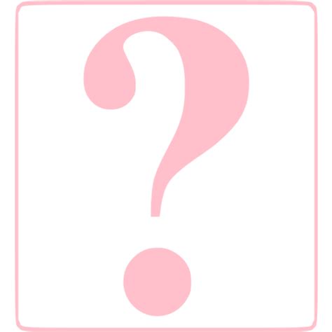 Pink Question Mark 8 Icon Free Pink Question Mark Icons