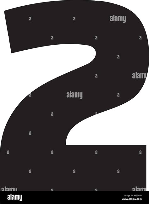 Two Number Digits 2 Stock Vector Image And Art Alamy