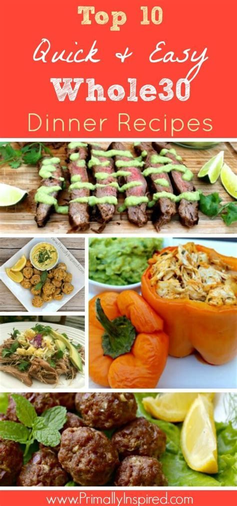 Check spelling or type a new query. Top 10 Whole30 Dinners - Quick & Easy | Whole 30 recipes ...