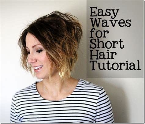 Easy Waves For Short Hair Tutorial One Little Momma
