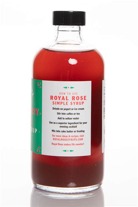 Strawberry Organic Simple Syrups Royal Rose Syrups