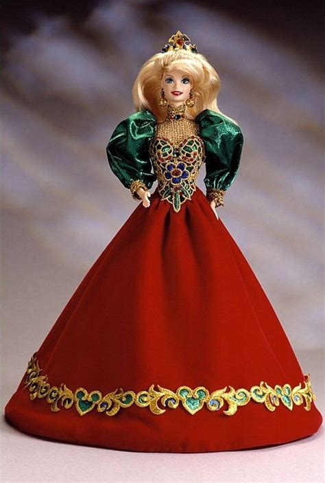 Mattel Inc Usa — Holiday Jewel™ Barbie® Doll Collection Holiday Porcelain Barbie Collection