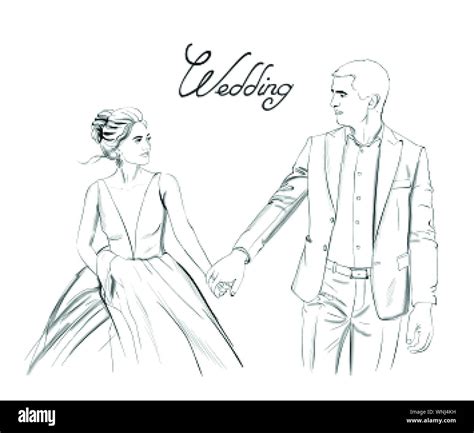 Discover 147 Wedding Couple Sketch Best Ineteachers