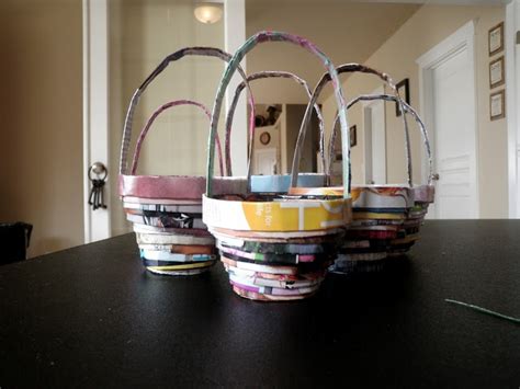 Diy Recycled Magazine Baskets Fall Halloween Decor Halloween