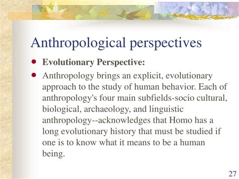 Ppt Outlining Anthropology And Its Various Perspectives Powerpoint Presentation Id 9231114