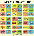 Onomatopoeia Definition & Onomatopoeia Words List with Examples • 7ESL