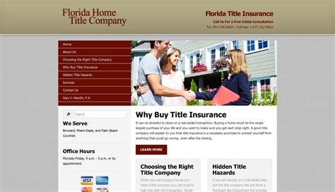 Title insurance is insurance on the title of a home or other piece of property. FL Home Title - Connectica