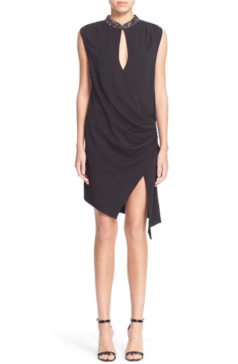 Haute Hippie Embellished Silk Wrap Dress Nordstrom