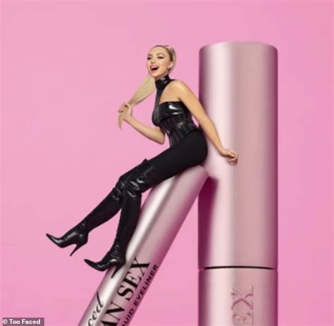 Peyton List Drops Her Good Girl Disney Image To Pose In Latex For New Too Faced Liquid Eyeliner