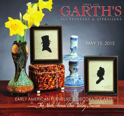Early American Furniture And Decorative Arts Garths May 2015 By Garths