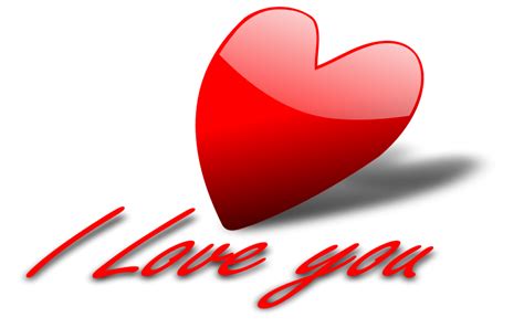 Heart Free Stock Photo Illustration Of A Red Heart And I Love You