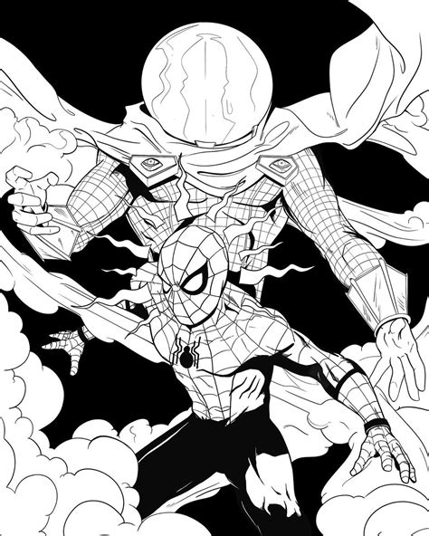 Spider man created by stan lee and steve ditko. My drawing in anticipation of far from home : Spiderman
