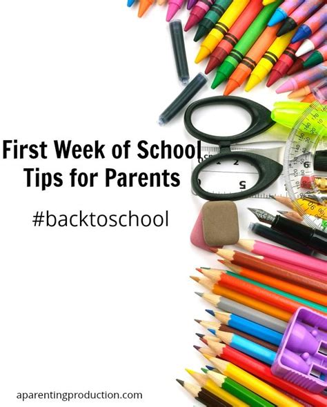 Back To School Tips For Parents For The First Week Of School