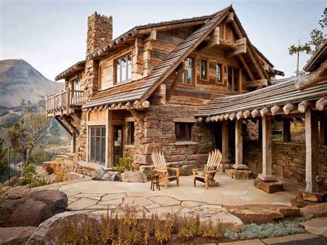 Beautiful Rustic Cabin Beautiful Log Cabins Stone And