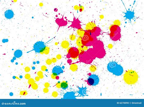 Colorful Splats Stock Illustration Illustration Of Abstract 6270090