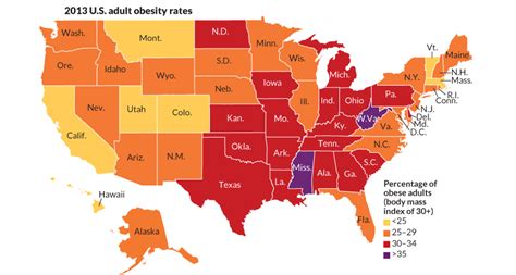 Interactive Map Tracks Obesity In The United States