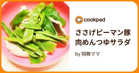 ささげピーマン豚肉めんつゆサラダ By 翔舞ママ 【クックパッド】 簡単おいしいみんなのレシピが395万品