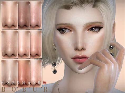 The Sims 4 Bobur Nose 04 Nose Mask Sims 4 Sims 4 Cc Skin