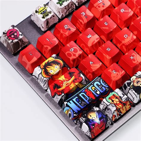 One Piece Mechanical Keyboard Pbt Keycaps Cherry Profile Dye Subbed