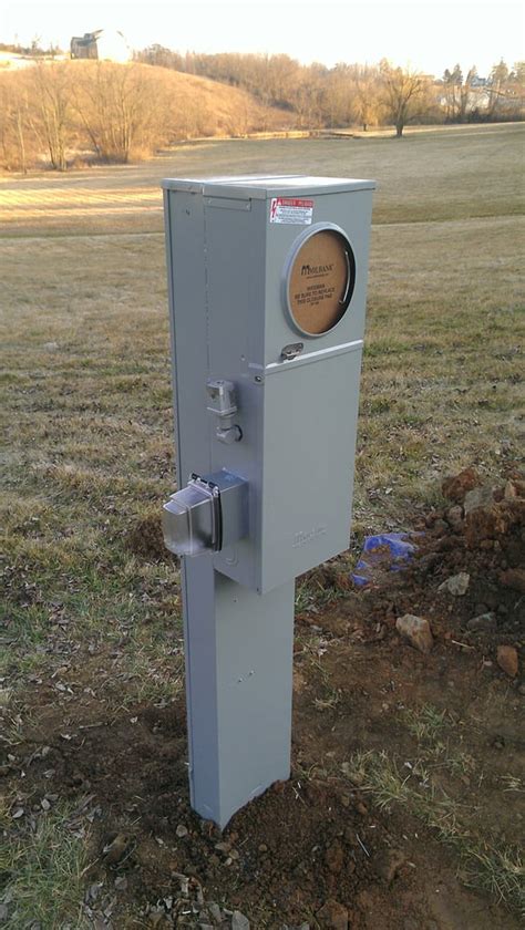 An Outdoor Pedestal Mounted 200 Amp Metered Service Yelp