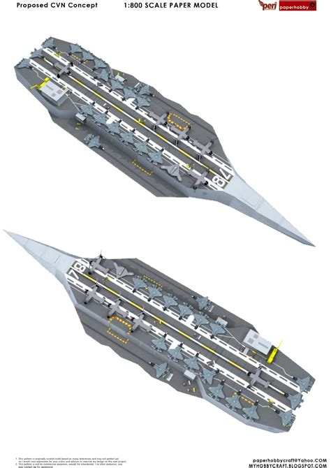 Paperhobby Proposed Cvn Concept 1800 Future Stealth Carrier