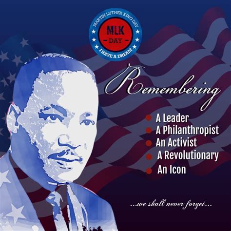 Martin Luther King Jr Day Ad Template Postermywall