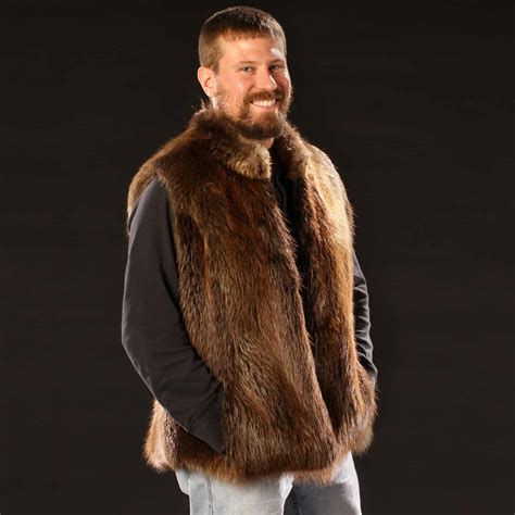 The Mens Beaver Fur Vest Is A Sleek Way To Warm You From The Inside Out