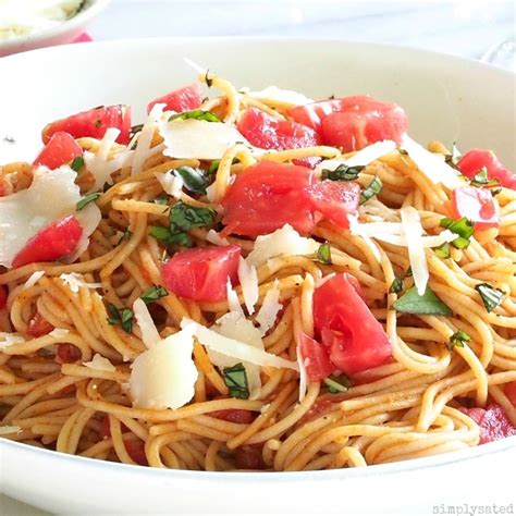 Spaghetti Pomodoro Simply Sated