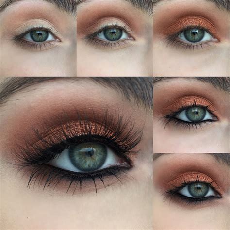 Warm Copper Photo Tutorial Makeup For Green Eyes Makeup Eye Makeup