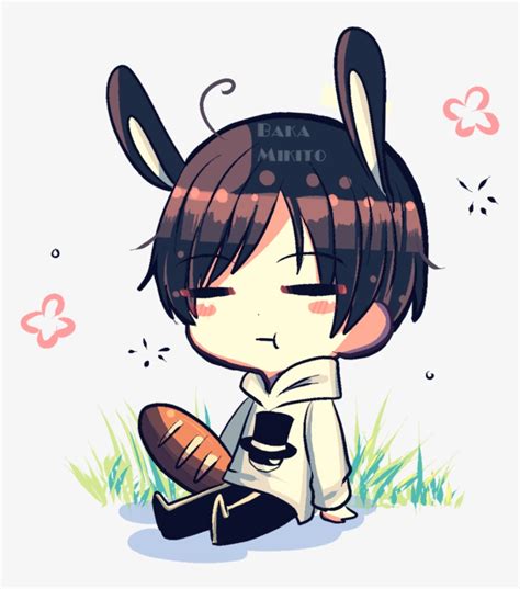 Drawing Watercolor Painting Anime Anime Chibi Bunny Boy Png Image