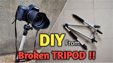 Diy Monopodselfiestick From Broken Tripod How To Make Monopodselfiestick Youtube