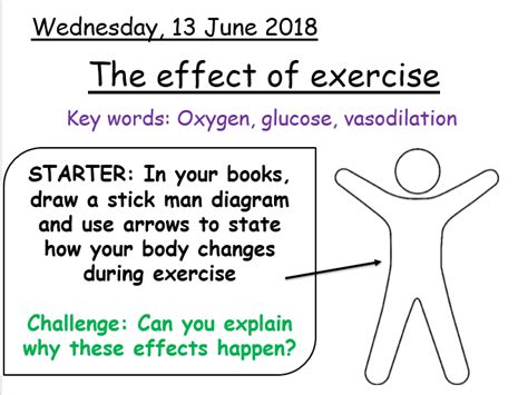 Effect Of Exercise Teaching Resources