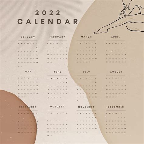 Feminine Monthly Calendar Aesthetic Premium Photo Rawpixel
