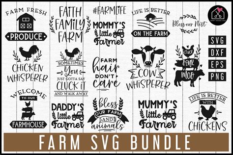 Farm Svg Bundle Mb68 521665 Svgs Design Bundles