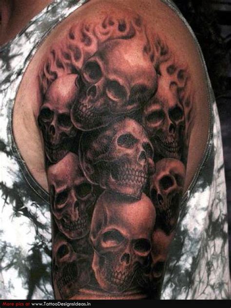Skull Shoulder Tattoos For Men Skull Shoulder Tattoo Tattoos Young