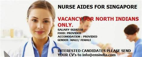 At internations, malaysians in singapore can enjoy a platform on which they can share their experiences and tips on living abroad. Nurses JOB Vacancy: NURSING AIDS FOR SINGAPORE