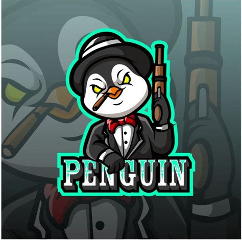 Penguin Mascot Esport Logo Premium Vecto Free Vector Freepik