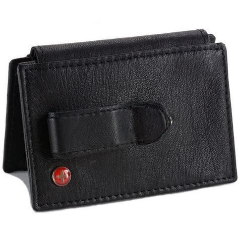 The card slots are lined with twill, making it easy to insert and remove cards. Mens Leather Money Clip Wallet Bi Fold Card Case Front ...