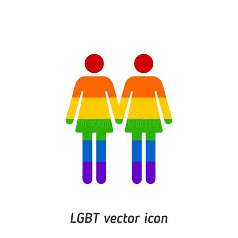 lgbt lesbians vector icon illustration for web and mobile application premium quality stock